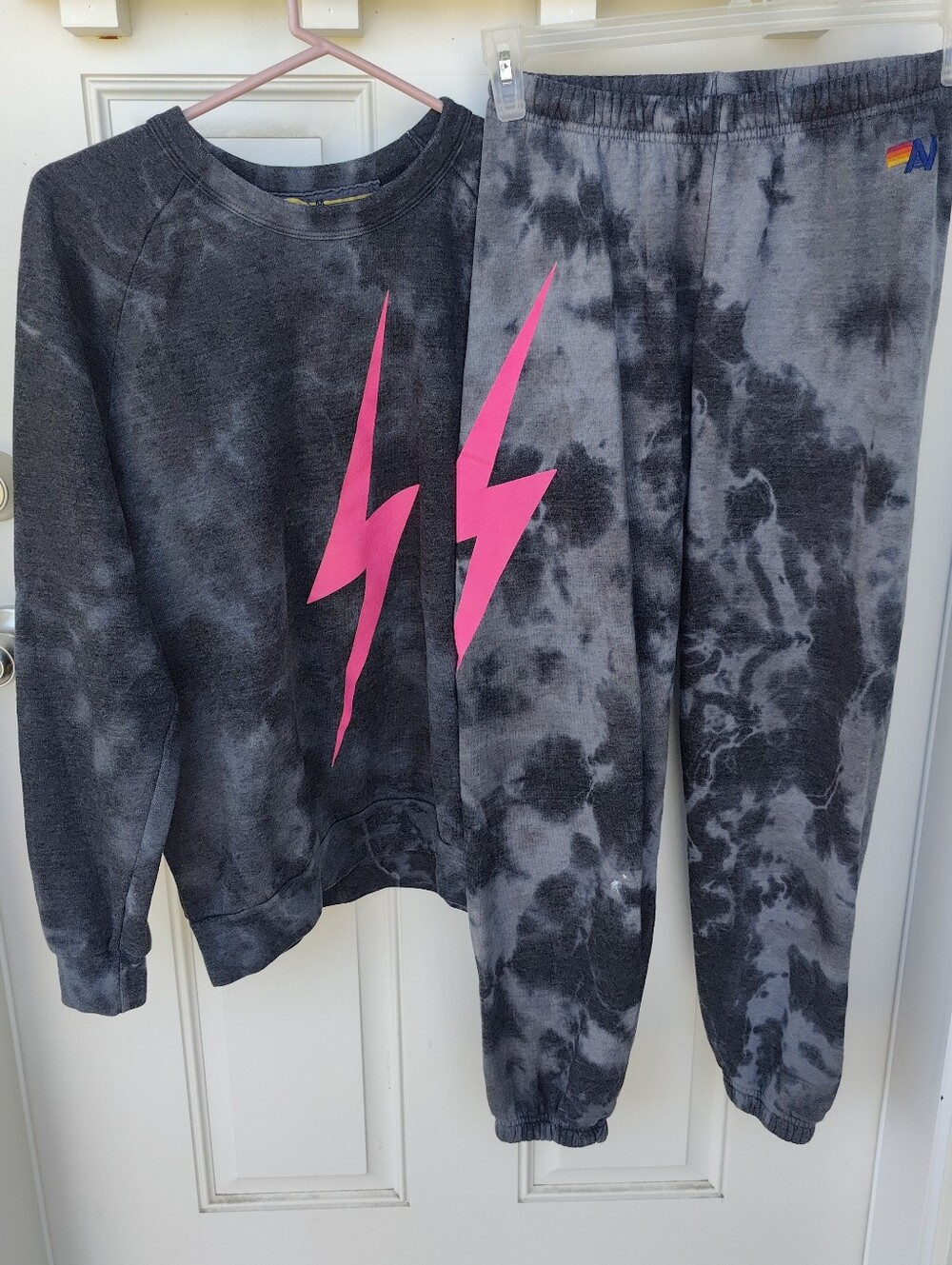 Aviator Nation - Tie Dye Sweatsuit Size S Sweatpants Size M Sweatshirt Read